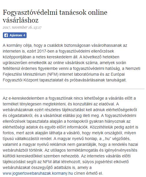 Fogyasztóvédelmi