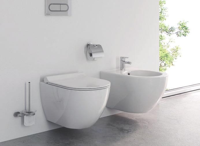 WC kiegészítők Szaniter kerámia és kiegészítők WC ülőke Uni Chrome Slim 358 x453x 51 mm Az extra vékony ülőke tartós