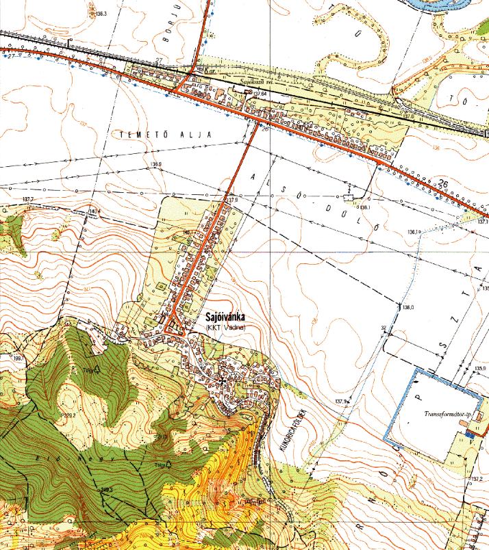 Sajóivánka bemutatása 13 15. 14. Topográfiai térkép az 1980-as évekből.
