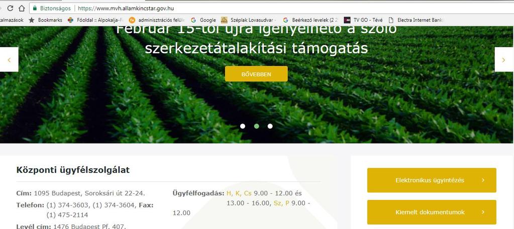 Meghatalmazás elkészítése BELÉPÉS A FELÜLETRE www.mvh.
