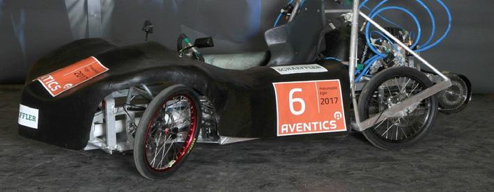F = F(v)+F görd +F lég =m a (1) Nemzetközi Aventics Pneumobil versenyre A fenti egyenletből az F görd a gördülési a DE- Főnix Pneumobil csapat által tervezett ellenállás amit az alábbi összefüggéssel