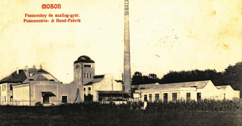 gyár, valamint a Hubenay Sándor és Társa (1866) vállalat termékei ország- és világszerte keresettek voltak. A mosoni téglaégetõ gyár a századfordulón megszûnt.