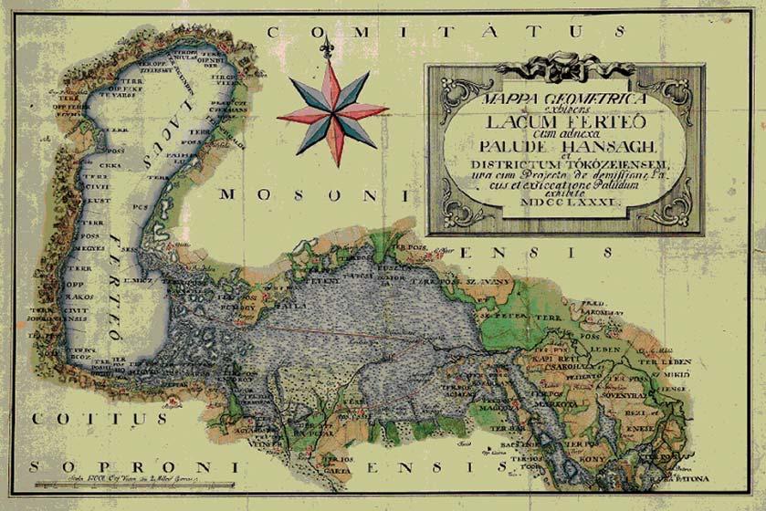 A Fertõ és a Hanság 1781 (Ezt a lerakódást is jelentõsen befolyásolja a fõág 1990-es évekbeli elterelése, aminek hosszú távú hatásait legfeljebb becsülni lehet.