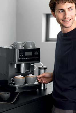 A Miele szemes kávé rendszerű kávéfőzői az új OneTouch for Two funkcióval rendelkeznek, amely lehetővé teszi két adag kávéspecialitás egyidejű elkészítését egyetlen gombnyomásra, teljesen