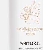 Ezért WHITES GEL mosózselénket úgy dolgoztuk ki, hogy védje a fehér szín minden árnyalatát, ne csak a hófehéret. Tökéletes tisztaságot őríz, megakadályozza a szürkülést és nem hagy foltokat.