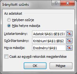 SZE INFORMATIKAI KÉPZÉS 4 A Kritérium lapon fogjuk megadni a szűrőfeltételeket (dzsóker jelekkel). A hallgatók nemét és születési dátumát a személyi számból kapjuk meg.