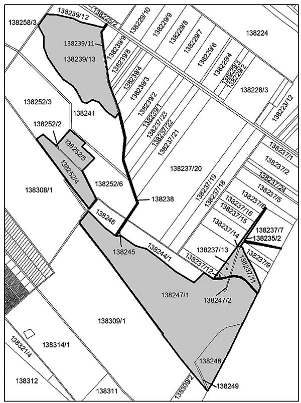 38.természeti a 0138237/13 ingatlan-nyilvántartási helyrajzi számú 5557 m2 nagyságú b alrészlete; a 0138237/14 ingatlan-nyilvántartási helyrajzi számú ből 140 m2 nagyságú rész: E668072-N233890,