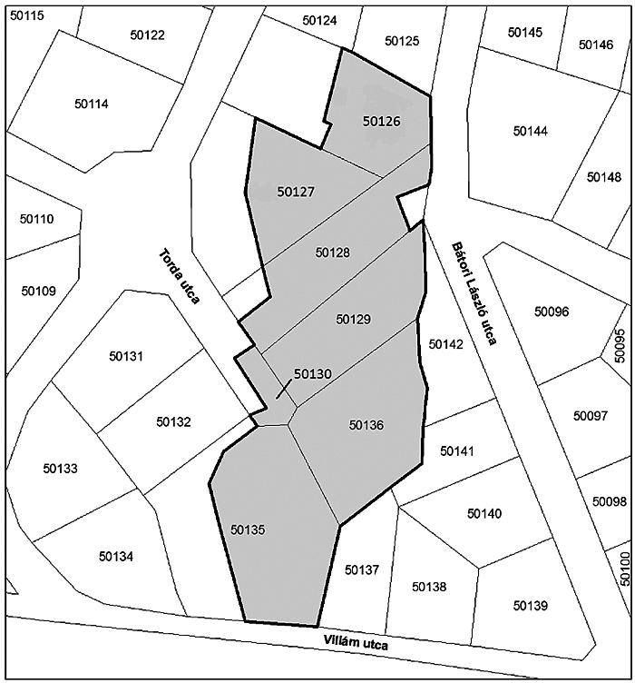 6.természeti az 50135 ingatlan-nyilvántartási helyrajzi számú ből 1449 m2 nagyságú rész: E643016-N244606, E643007-N244599, E643003-N244590, E643013-N244552 EOV koordináták által meghatározott