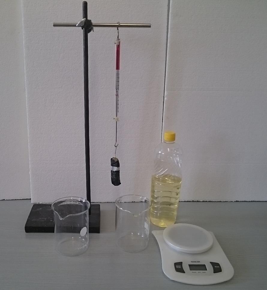 8. Szilárd test és folyadék sűrűségének meghatározása Eszközlista: mérőpoharak; víz; digitális mérleg; rugós