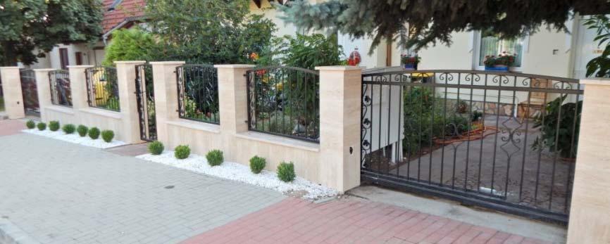 Korábban a kerítések általában lábazat nélkül készültek, ma