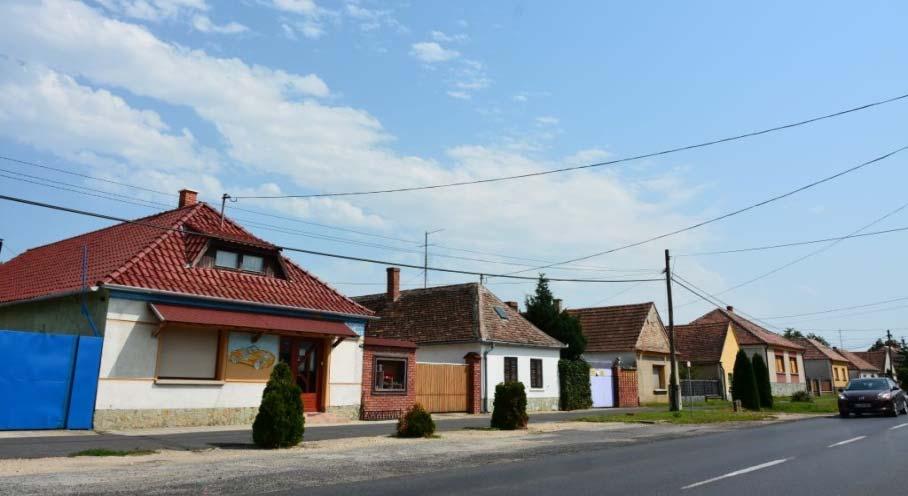 településrészek egykori főutcái.