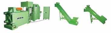 I.5.7. ábra: Horizontális fémhulladék brikettáló gép (Best Machinery Kft.) Fémtartalmú hulladék Aprítás (Shredder) Mágneses szeparálás Fe-Konc.