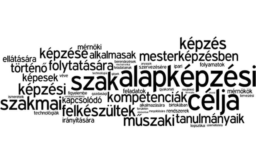 struktúra és adatok ellenőrzése (Visual Basic rutinok), leíró elemek kigyűjtése és fájlokban történő rögzítése (23x6 állomány: cél, kompetenciák, tudása, képessége, attitűdje, autonómiája és