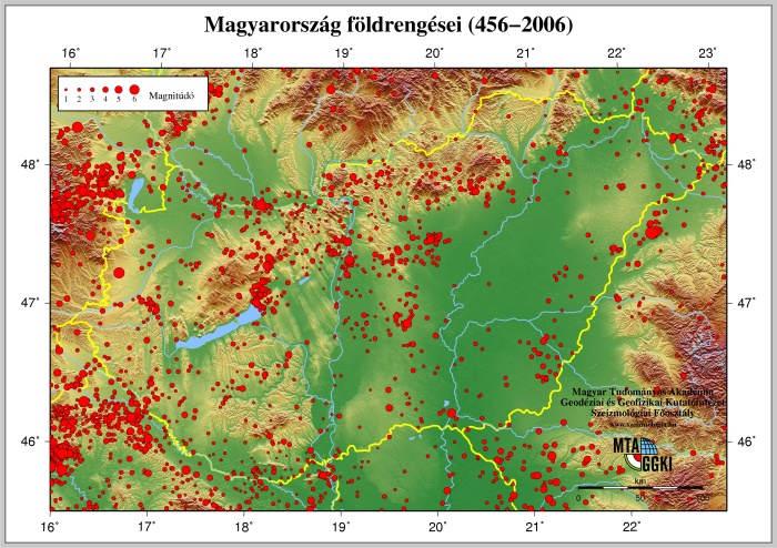 3. ábra http://www.seismology.hu A területen megtalálható talajrétegek a szeizmikus hatás szempontjából (EC8 - MSZ EN 1998-1:2008, 32. oldal 3.1. táblázat) jellemzően a C altalajosztályba sorolhatóak.