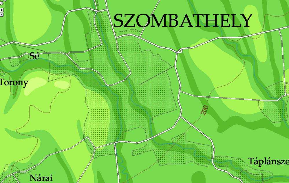 Szombathely, Nádasdy u. 16. terepszint ~212,90 mbf A fúrások nem tártak fel talajvizet. 209,00 mbf szintig vízmentesnek tekinthető a terület (1971. január).