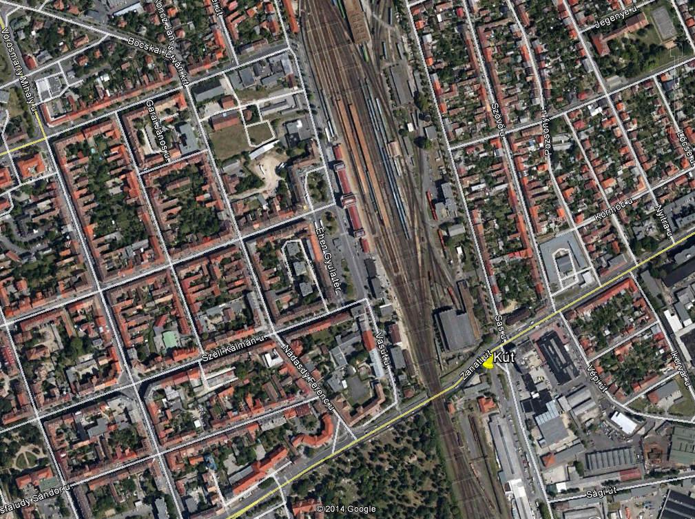 A tervezési területhez az alábbi kút esik közel, melynek paraméterei a következők: Törzsszám: 004015 EOVY: 467381; EOVX: 212912; peremmagasság: 208,33 mbf.; terepmagasság: 207,55 mbf.