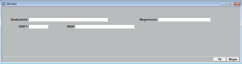 3.16. Bankszámla számok Amennyiben a cégnek több bankszámla száma van, azokat melyeket csak eseti utalásokhoz használ, akkor itt lehet rögzíteni.