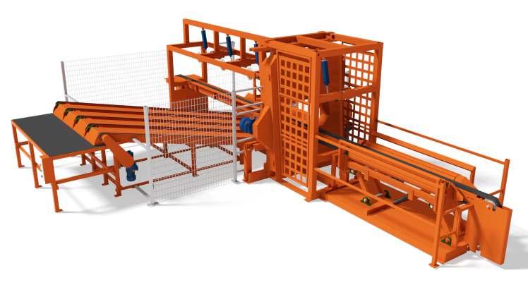 CZP-2/ZM CZP-2/ZM SZALAGFŰRÉSZGÉP gyűjtő adagolóval Max. 420 mm átmérőjű rönkök feldolgozására alkalmas. Ennek eredményeképp egy kétoldalról vágott (Max.
