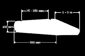 6800 mm szélesség 1500 mm magasság 1700 mm behor. magas 860 mm 950 kg magasság 100 mm-ig.