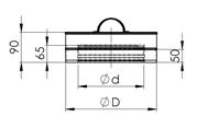 Háromrétegű, szigetelt rozsdamentes acél rendszer (DW25) DN 80-550 mm Záró kupak Ød ØD Kód Hosszelem 950mm Ød ØD Kód Hosszelem 450mm Ød ØD Kód Hosszelem 200mm Ød ØD Kód Rozsdamentes acél / szigetelés