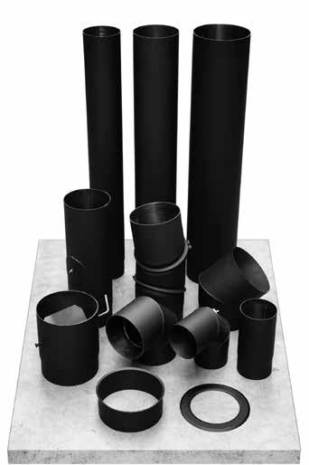 KH Szimplafalú fekete acél rendszer (KH) DN 120-200mm cél - fekete lakk Falvastagság 1,5mm KH Egyrétegű acél rendszer, 1,5mmes falvastagsággal, készülékek bekötésére. Színe - fekete.