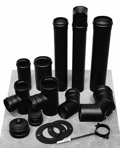 cél rendszer pellet tüzeléshez (PL) DN 80-100 mm cél - fekete lakk Falvastagság 1,2mm PL PL Egyrétegű acél rendszer, 1,2mmes falvastagsággal, készülékek bekötésére. Színe - fekete.