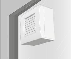 Attention: do not mount the product on the ceiling without this kit. Window installation In case of window installation it is necessary to use the appropriate window kit, which is not included.