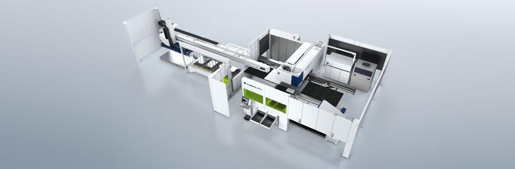 18 Termékek TruMatic 6000 fiber TruMatic 01 Percenként 34 m gyors vágás Munkáljon meg lemezeket kiemelkedő gyorsasággal: vékony lemezeknél akár 34 m/perc vágási sebesség.