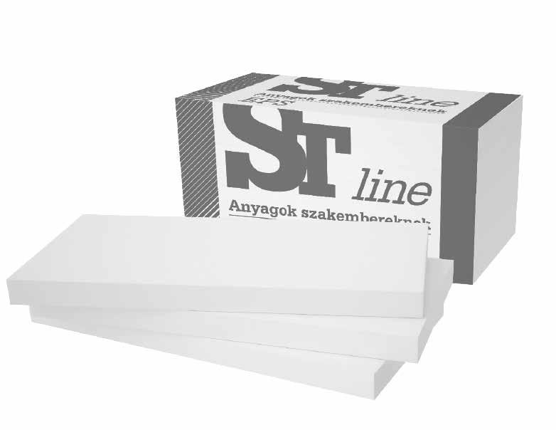 ÉPÍTŐANYAG POLISZTIROL HŐSZIGETELŐANYAGOK ST LINE EPS 80, 10X50 CM Gazdaságos hőszigetelést kínáló, homlokzatra kifejlesztett expandált polisztirol lemez.