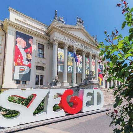 17. MÓRA FERENC MÚZEUM 18. A STEFÁNIA ÉS A TISZA A millenniumi építkezési láz legimpozánsabb szegedi alkotása az 1896-ban, neoklasszicista stílusban megépült Közművelődési Palota.