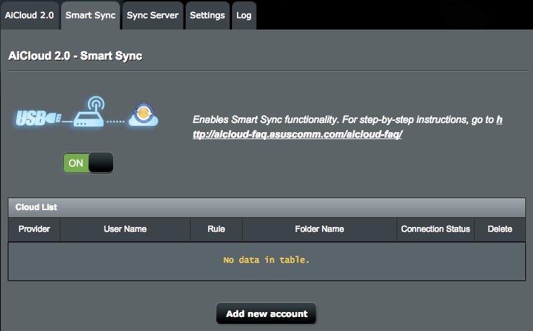 3.7.3 Smart Sync (Intelligens szinkronizálás) A Smart Sync (Intelligens szinkronizálás) használatához: 1. Indítsa el az AiCloud alkalmazást, kattintson a AiCloud 2.