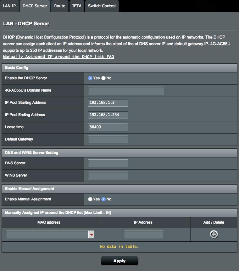 4.2.2 DHCP szerver A vezeték nélküli router DHCP segítségével, automatikusan osztja ki az IP-címeket a hálózatán. Megadhatja a hálózati kliensek IPcímtartományát és lejárati idejét.