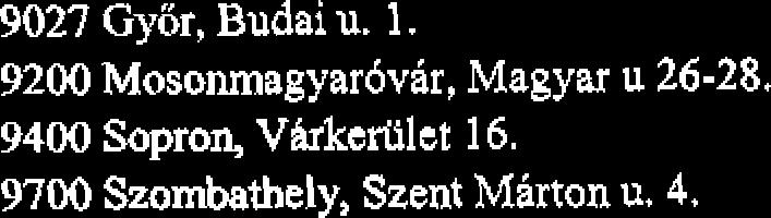 9027 Gyor, Budai u. 1.