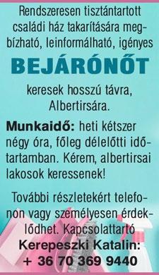 A vásárlók professzionális kiszolgálása. Biztosítani, hogy az üzlet zökkenőmentesen működjön. Jelentkezés fényképes önéletrajzzal: cegledallasok@gmail.