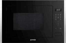 rozsdamentes acél sütőtér, Két tekerőgombbal történő vezérlés, Időzítő, Fekete üveg front, Grill 1.000W, Mikro telj.