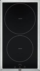 kijelzés, 9 főzési szint, 30 cm-es kivitel, A főzőlapok teljesítménye: 1,2 kw és 1,8 kw, gyerekzár, inox keret HDCC-32200 X Kerámia dominólap, mechanikus vezérlés, 2 kerámia