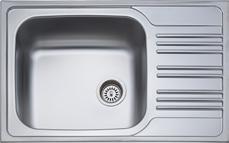 Ft 26 190 Ft DE-163 1 medence, méret: 800x500 mm, medenceméret: 720x420x200 mm,