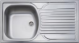 DE-107 1 kerek medence, méret: Ø495 mm, medenceméret: 370x165 mm, leeresztő