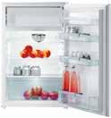 HŰTŐSZEKRÉNYEK 85 RI 4121 AW Beépíthető hűtőszekrény RBI 4091 AW Beépíthető hűtőszekrény Szín: Fehér Ajtónyitás: Megváltoztatható ajtónyitásirány Csúszó ajtózsanér Klimaosztály: SN, ST, N Szín: Fehér
