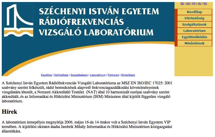 menü tartalom