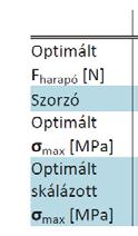 Az eredeti kiinduló modellel megegyez en, alapozva a korábbi optimalizációs lépésekre, meghagytuk az összes csavarrögzítési pontot. 3.