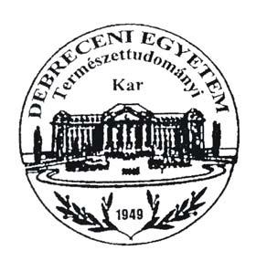 DEBRECENI EGYETEM Természettudományi és Technológiai Kar Természettudományi és Technológiai Kar Avarkezelések hatása a síkfőkúti DIRT