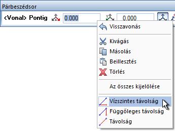 144 Alapok Allplan 2018 Ábra: Helyi menü koordináták megadásánál Ábra: Helyi menü szögek megadásánál Pontmegadás helyi menüje A jobb egérgomb