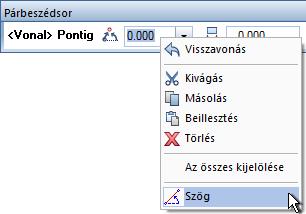 egérkattintással való lerakásában. Információkat ehhez a Pontmegadás helyi menüje (72. oldal) alatt talál.