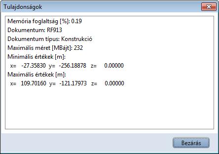 220 Rajzfájlok használata Allplan 2018 Információk az aktív rajzfájlhoz Az aktív dokumentumról úgy kaphat információt, ha a jobb egérgombbal a rajzfelületre kattint, és helyi menüből kiválasztja a