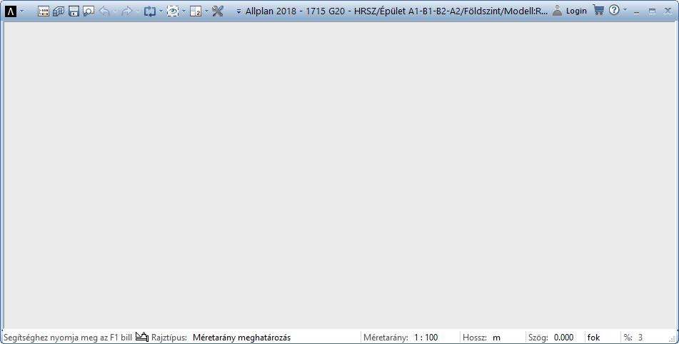 20 Munkaterület Allplan 2018 Munkaterület A munkaterület az Allplan alkalmazásablakának azon része, ahová az Allplan alkalmazásablakhoz rögzített kezelőelemeit elhelyezheti.