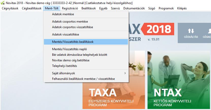 Telephelyi gépnek nevezzük azt a számítógépet amelyiken a számlázást végzik. esetén mit szükséges beállítani a Központi gépen?