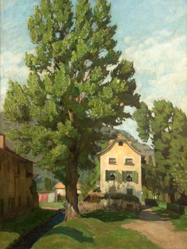 19. Börtsök Samu (1881-1931) Tisztás / Glade 72,2 x 100 cm Jelezve balra lent / Signed left below: Börtsök Kikiáltási
