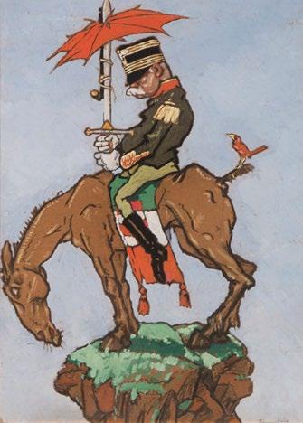 64. Faragó Géza (1877-1928) Georges Clemenceau karikatúrája /