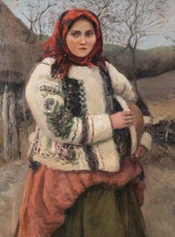 Rudnay Gyula (1878-1957) Leány főkötővel / Girl with coif, 1938 95 x 75 cm Rudnay Gyula; balra lent /